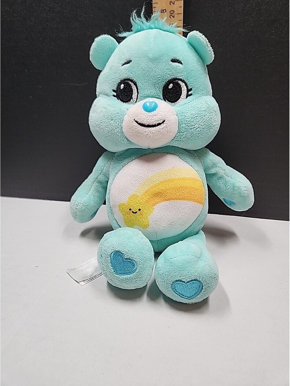 2021 Basic Fun Care Bears 10" Plush Blue Wish Bear